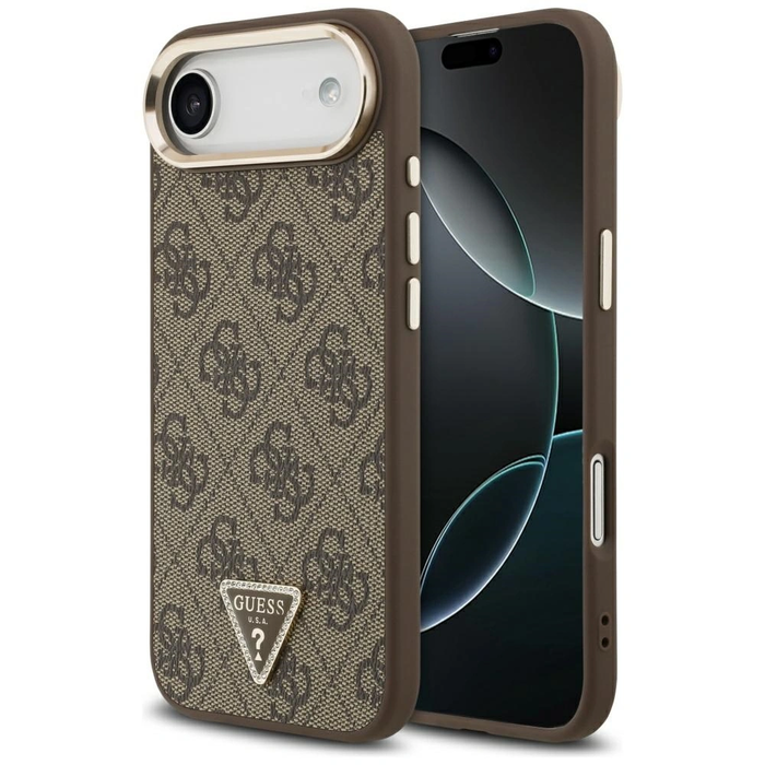 Guess 4G Triangle Logo MagSafe Apple iPhone Air brown gold