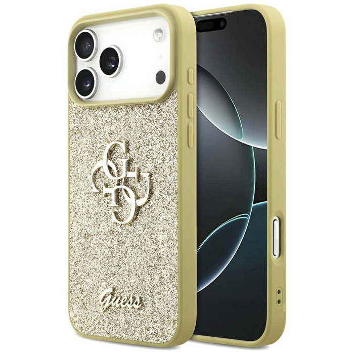 Guess Fixed Glitter Big 4G Apple iPhone 17 Pro Max gold