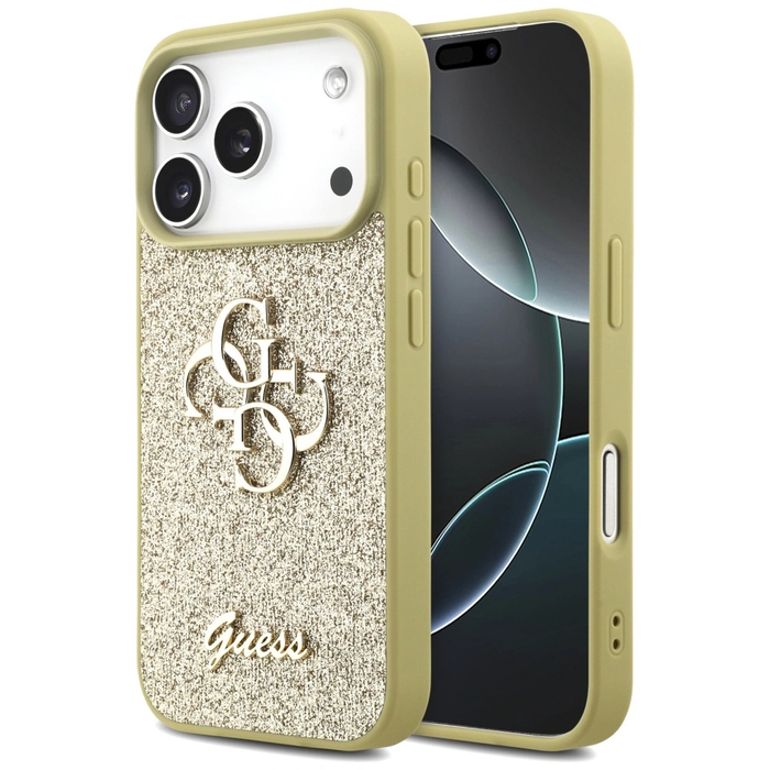 Guess Fixed Glitter Big 4G Apple iPhone 17 Pro gold