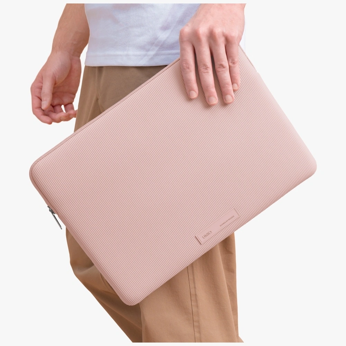 UNIQ Cyprus Ridge Edition Laptop Sleeve 14" water-resistant neoprene pink