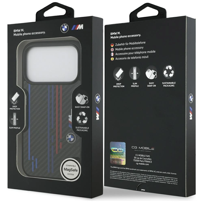 BMW M Kevlar Lines & Logo MagSafe Apple iPhone 17 Pro black