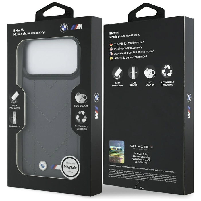 BMW M Quilted Logo MagSafe Apple iPhone 17 Pro Max anthracite