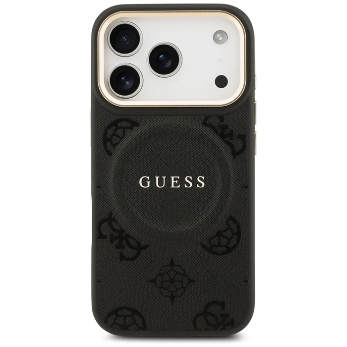 Guess Peony Hot Stamp MagSafe Apple iPhone 17 Pro black