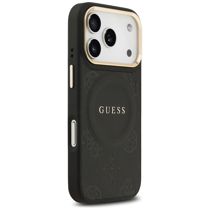 Guess Peony Hot Stamp MagSafe Apple iPhone 17 Pro black