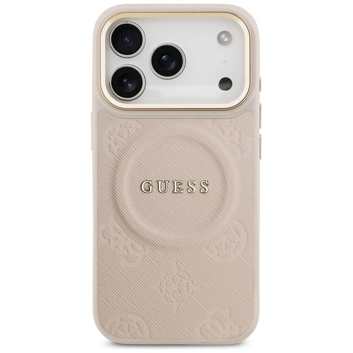 Guess Peony Hot Stamp MagSafe Apple iPhone 17 Pro pink