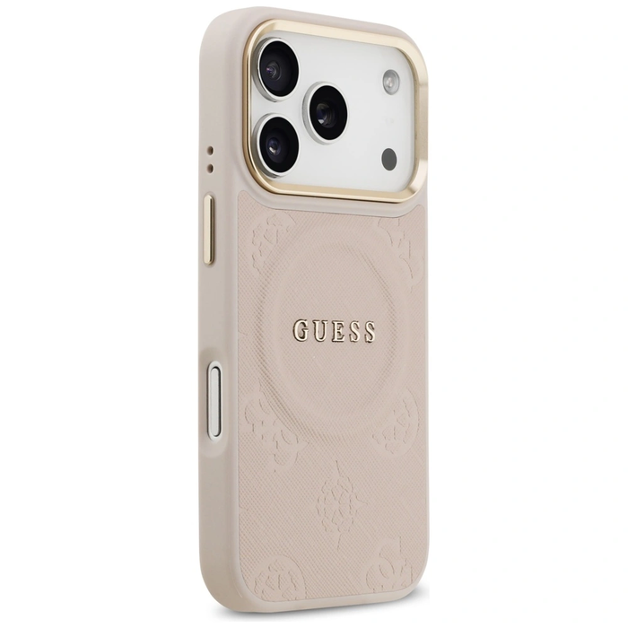 Guess Peony Hot Stamp MagSafe Apple iPhone 17 Pro pink