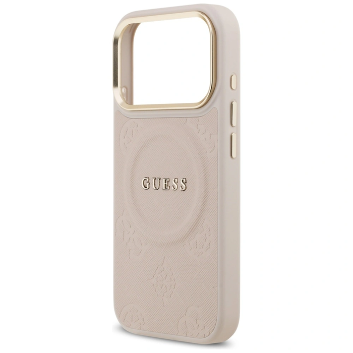 Guess Peony Hot Stamp MagSafe Apple iPhone 17 Pro pink