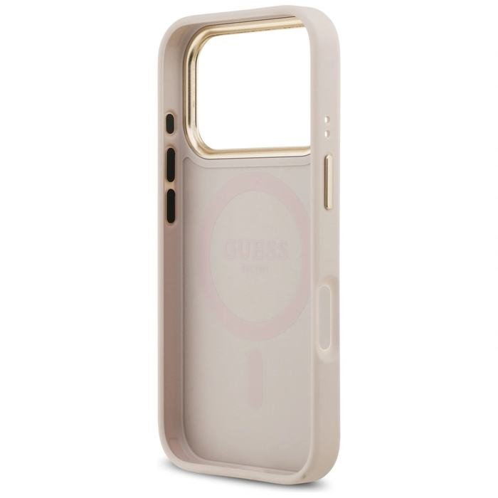 Guess Peony Hot Stamp MagSafe Apple iPhone 17 Pro pink