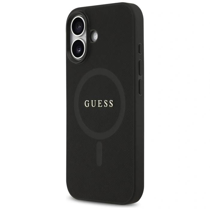 Guess Saffiano Classic Logo MagSafe Apple iPhone 17 black