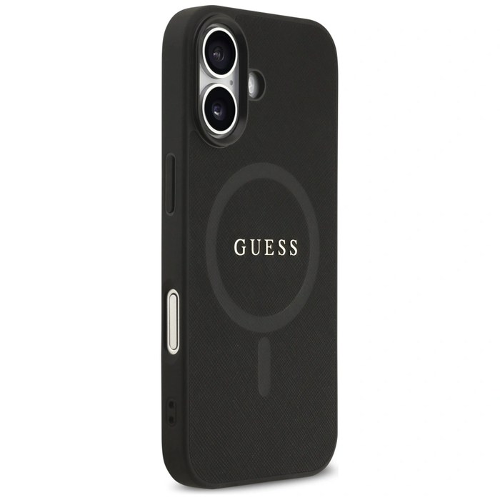 Guess Saffiano Classic Logo MagSafe Apple iPhone 17 black
