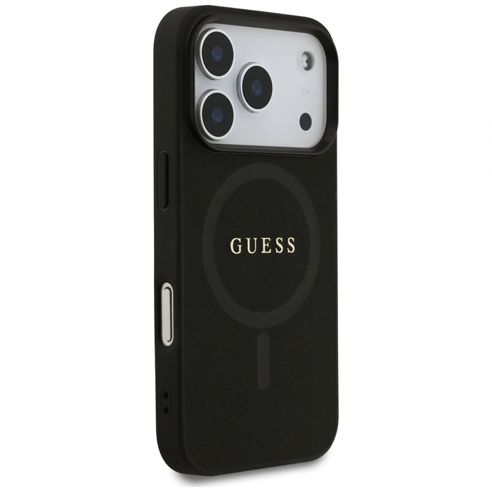 Guess Saffiano Classic Logo MagSafe Apple iPhone 17 Pro black