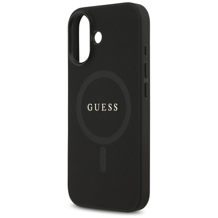 Guess Saffiano Classic Logo MagSafe Apple iPhone 17 black