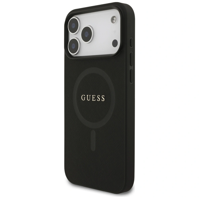 Guess Saffiano Classic Logo MagSafe Apple iPhone 17 Pro Max black