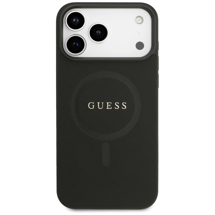 Guess Saffiano Classic Logo MagSafe Apple iPhone 17 Pro Max black