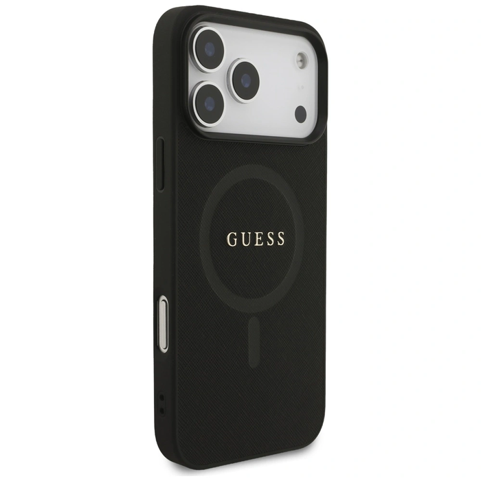 Guess Saffiano Classic Logo MagSafe Apple iPhone 17 Pro Max black