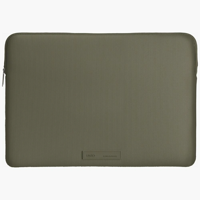 UNIQ Cyprus Ridge Edition Laptop Sleeve 14" water-resistant neoprene green