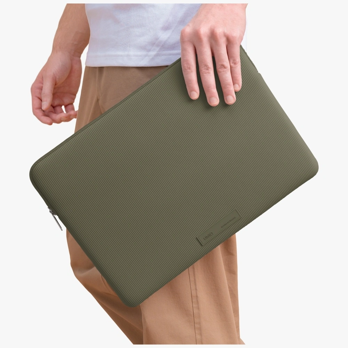 UNIQ Cyprus Ridge Edition Laptop Sleeve 14" water-resistant neoprene green