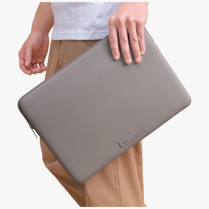 UNIQ Cyprus Ridge Edition Laptop Sleeve 16" water-resistant neoprene grey