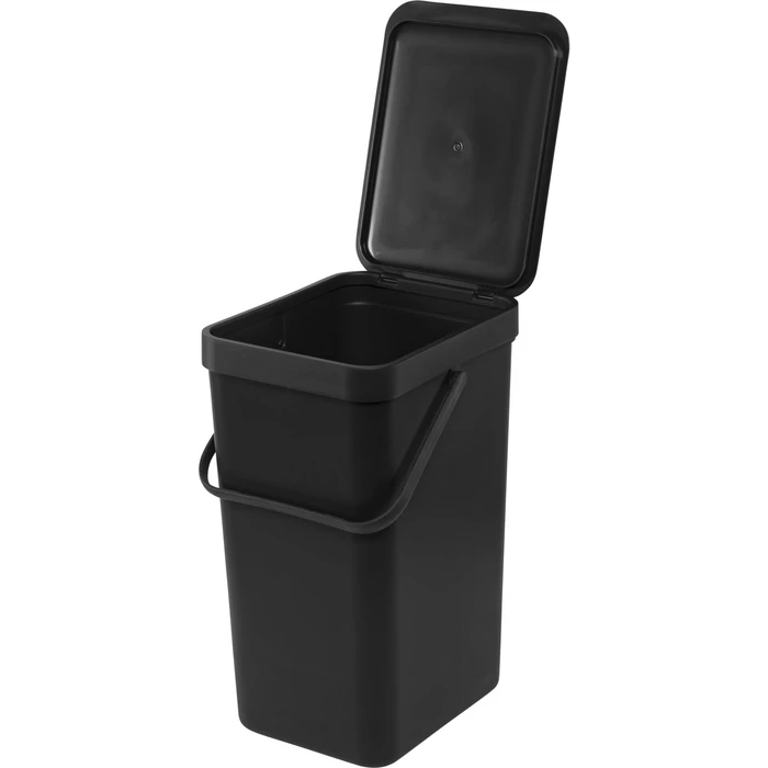 Brabantia Sort&Go Plastic Waste Bin Dark Grey & Jade Green 16L (2 pcs) - Model 214462