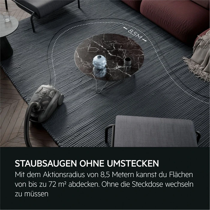 AEG Ηλεκτρική Σκούπα με Σακούλα AB51C1DR5B Dark Red