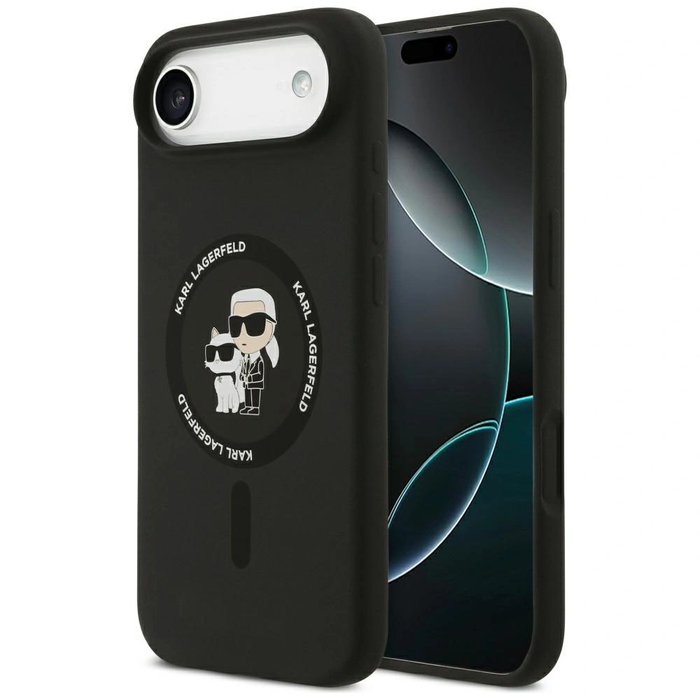 Karl Lagerfeld Silicone Karl&Choupette Ring MagSafe Apple iPhone Air black