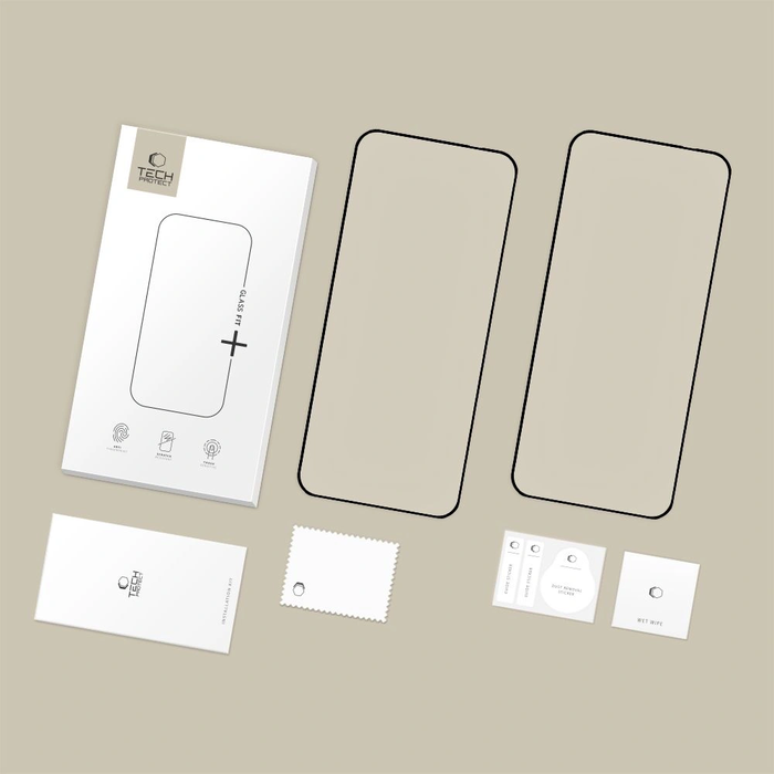 Tech-Protect Glass Fit+ Motorola Edge 50 Neo / 60 Neo Black [2 PACK]