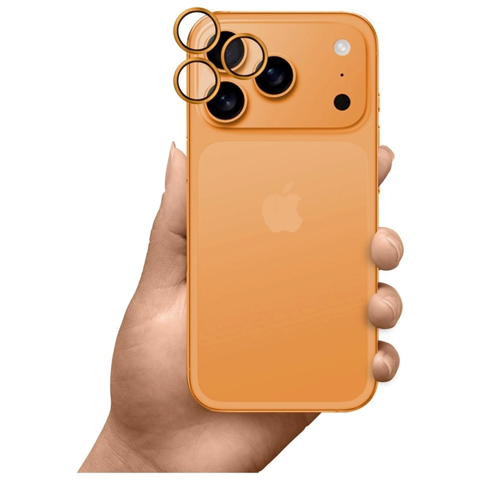 3MK HARDY Lens Protection Pro Apple iPhone 17 Pro / 17 Pro Max orange