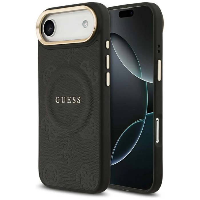 Guess Peony Hot Stamp MagSafe Apple iPhone Air black