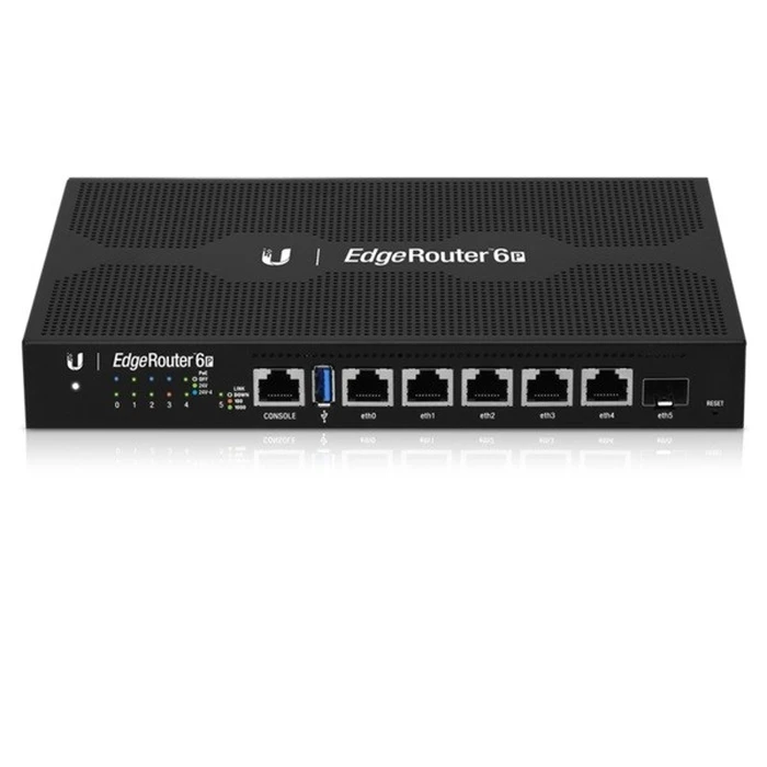 Router Ubiquiti 5x1GbE 1xSFP PoE ER-6P