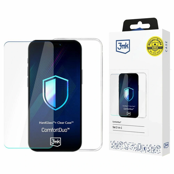 3MK Set ComfortDuo Clear MagCase Apple iPhone 17e / 16e