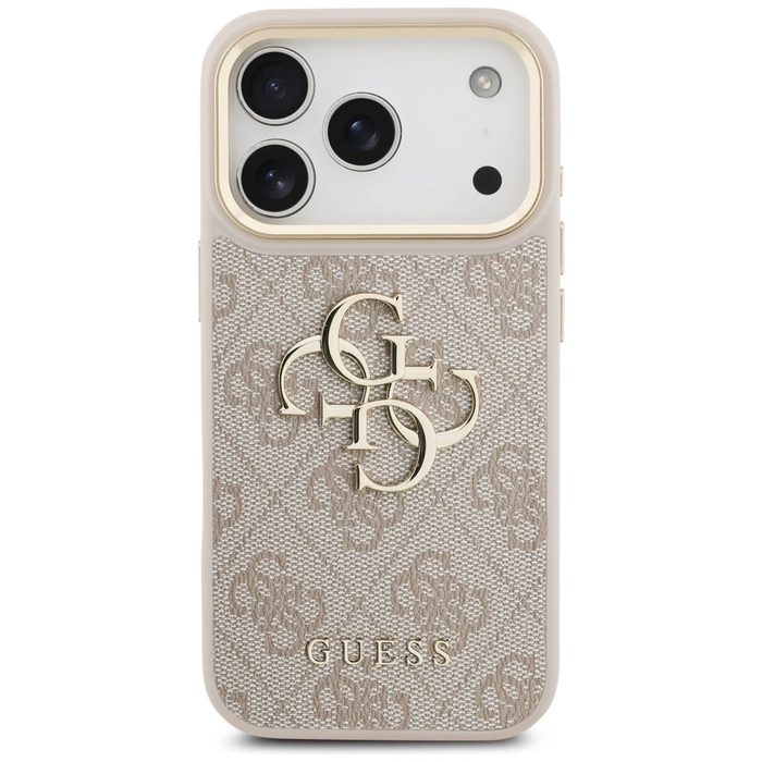 Guess 4G Big 4G Classic Logo Big Strap Metal Buttons Apple iPhone 17 Pro pink