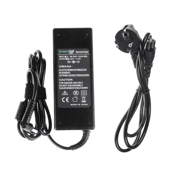 Τροφοδοτικό Laptop Green Cell 20v 4.5a 90w 5.5-2.5mm For Lenovo B570