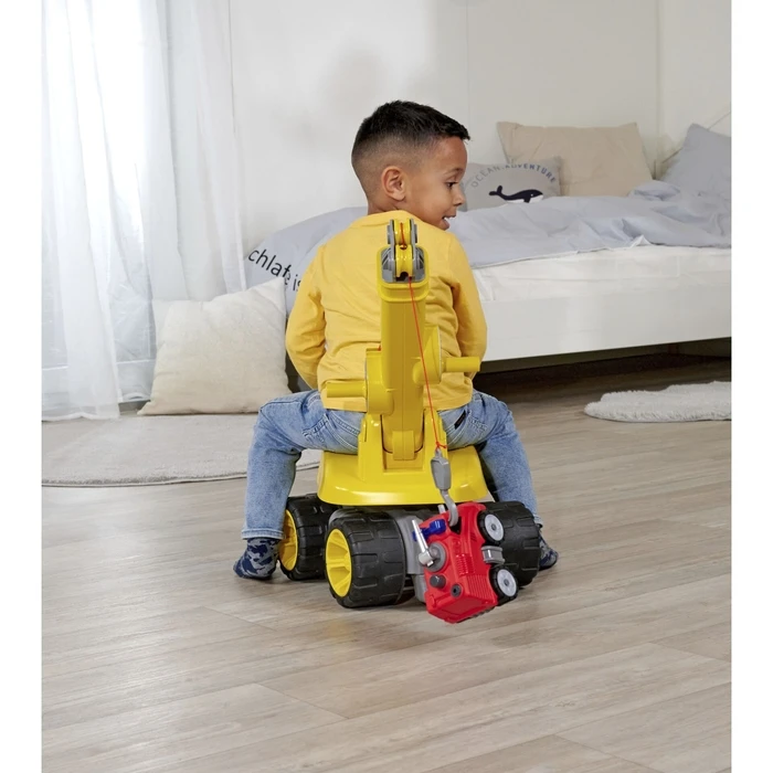 Big Power Maxi Ride‑On Car (Crane Truck) — Yellow, 36+ months