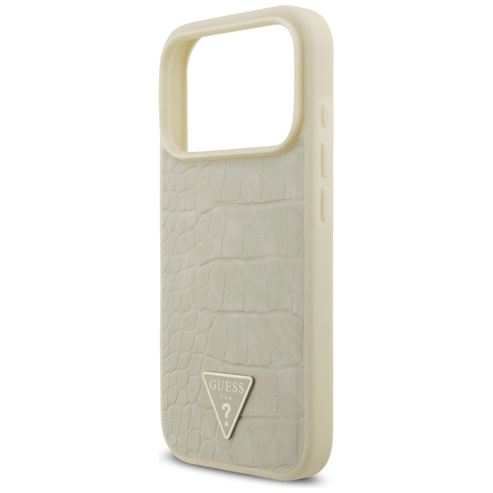 Guess Croco Triangle Logo MagSafe Apple iPhone 17 Pro gold