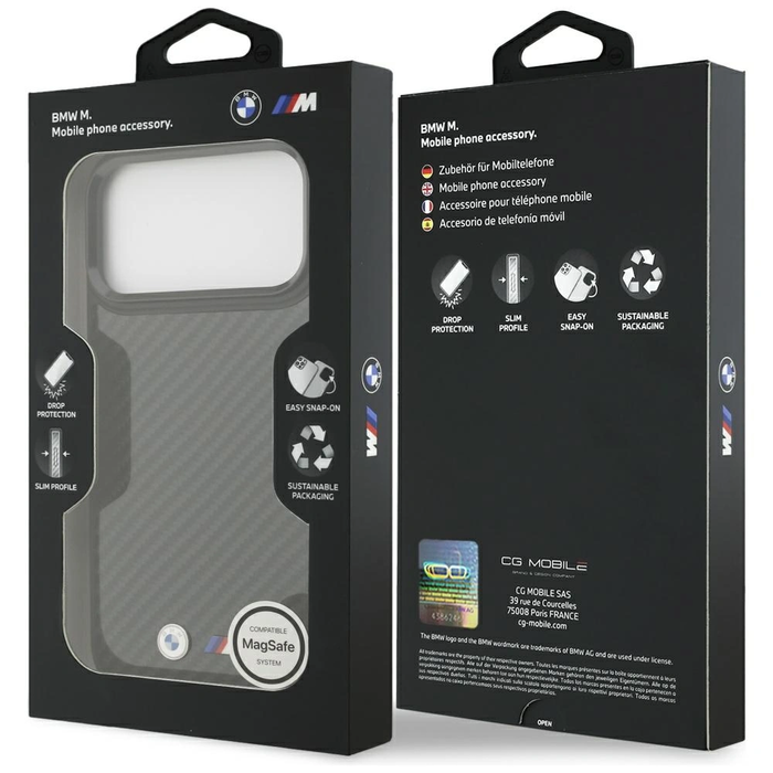 BMW M Kevlar Matt MagSafe Apple iPhone 17 Pro Max black