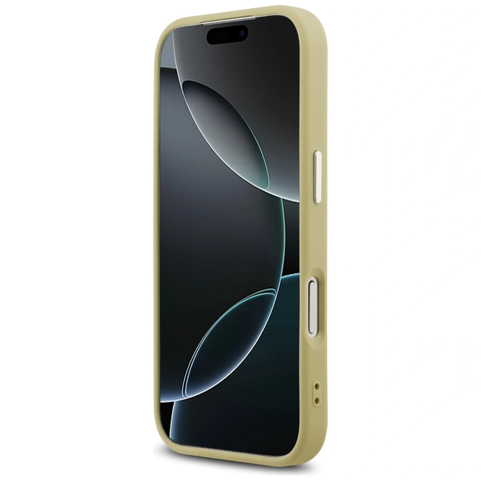 Guess Glitter Triangle Logo MagSafe Apple iPhone 17 Pro gold