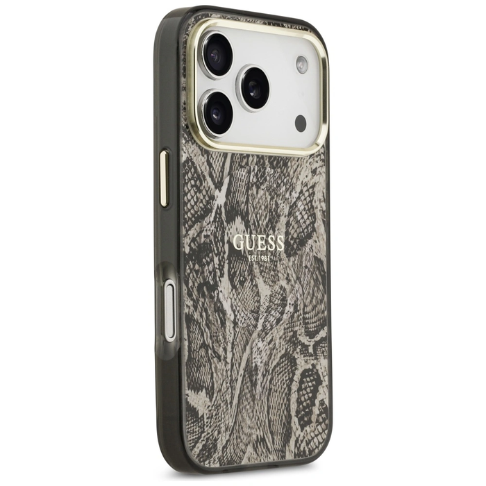 Guess Python Pattern MagSafe Apple iPhone 17 Pro brown