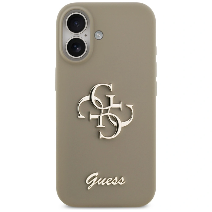 Guess Silicone Big 4G Script Apple iPhone 17 brown