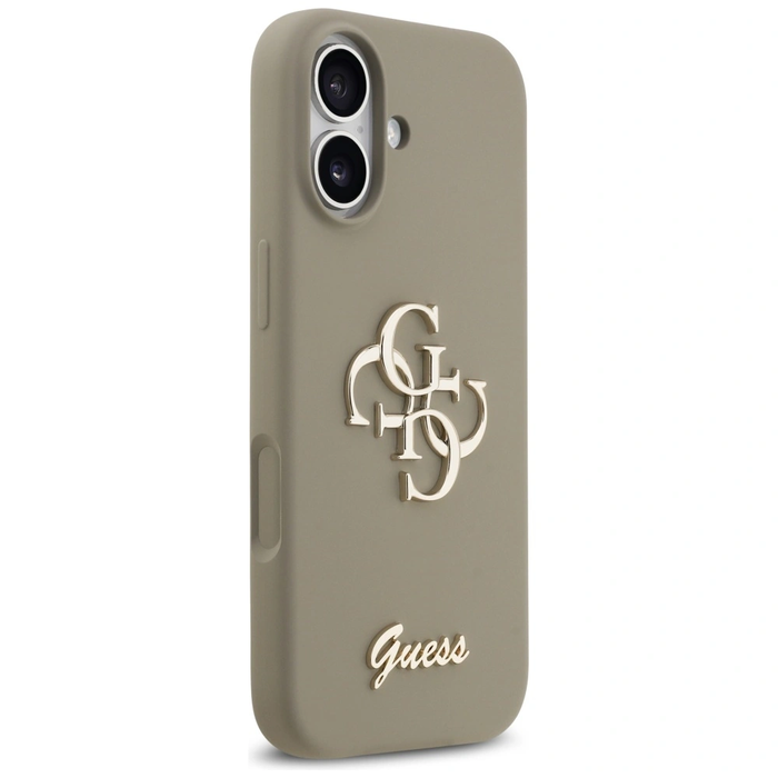 Guess Silicone Big 4G Script Apple iPhone 17 brown