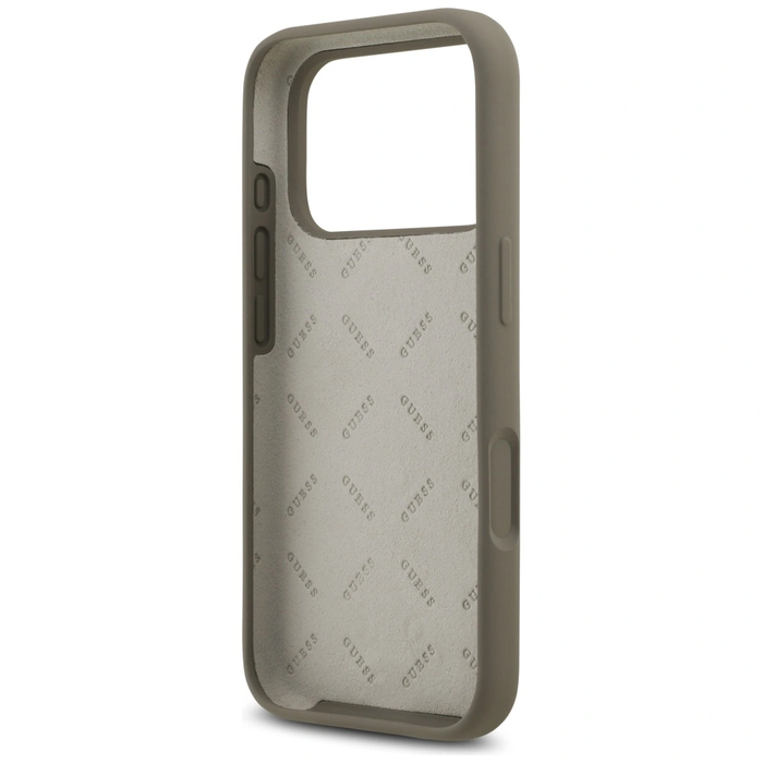 Guess Silicone Big 4G Script Apple iPhone 17 Pro brown