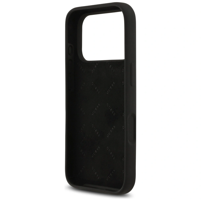 Guess Silicone Big 4G Script Apple iPhone 17 Pro black