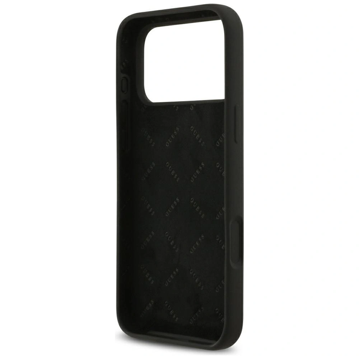 Guess Silicone Big 4G Script Apple iPhone 17 Pro Max black