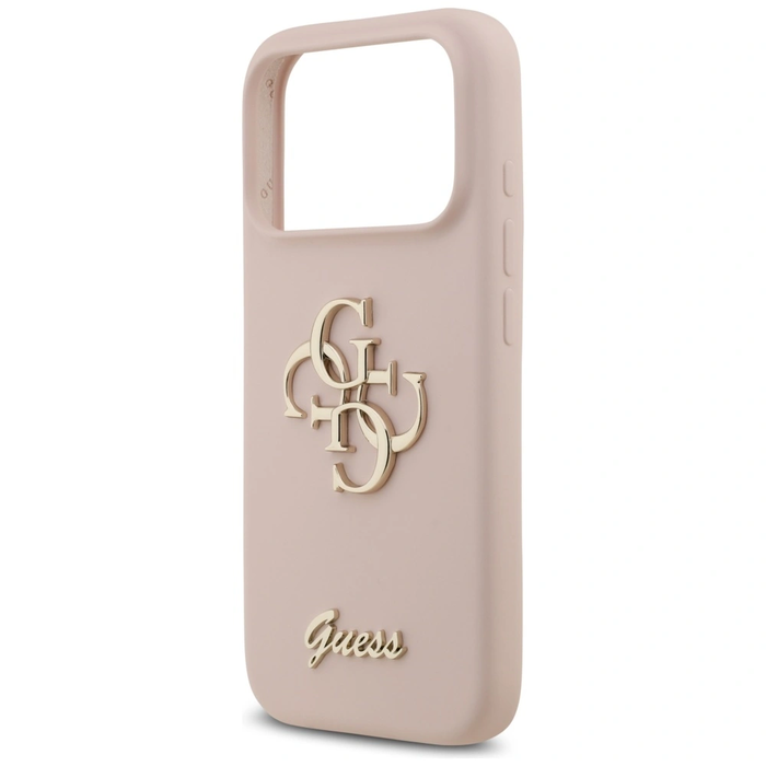 Guess Silicone Big 4G Script Apple iPhone 17 Pro pink