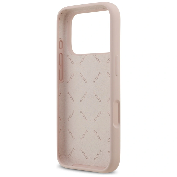 Guess Silicone Big 4G Script Apple iPhone 17 Pro pink