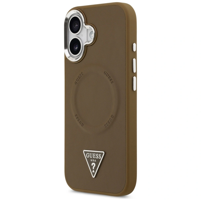 Guess Triangle Logo MagSafe Apple iPhone 17 brown