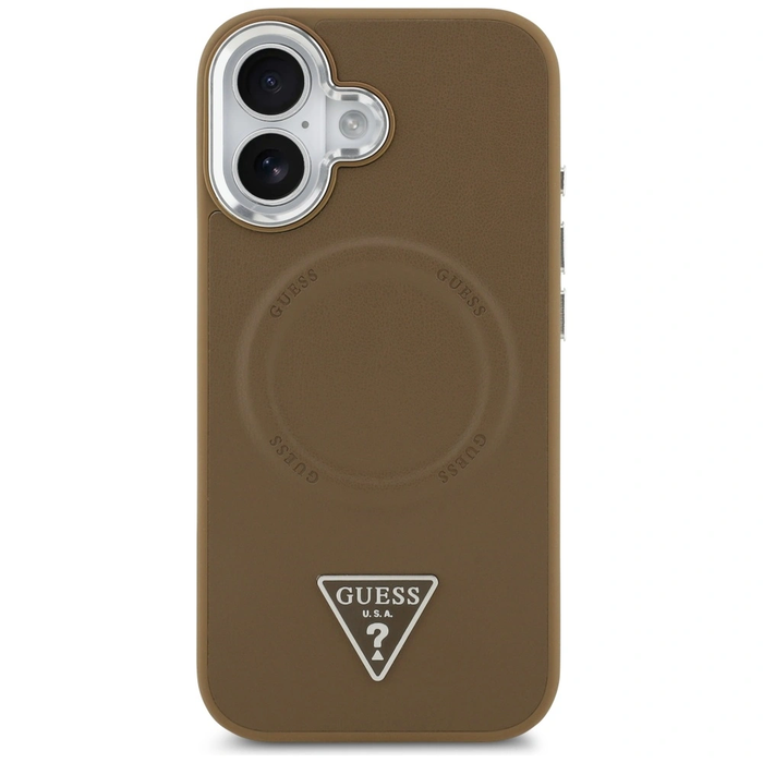 Guess Triangle Logo MagSafe Apple iPhone 17 brown