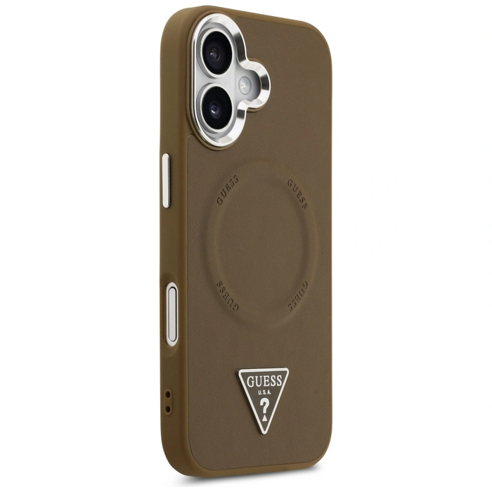 Guess Triangle Logo MagSafe Apple iPhone 17 brown