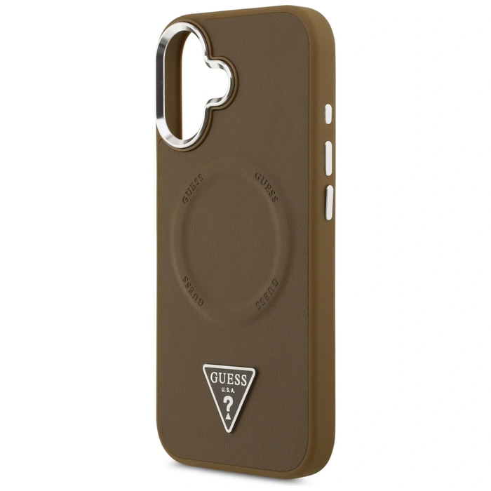 Guess Triangle Logo MagSafe Apple iPhone 17 brown