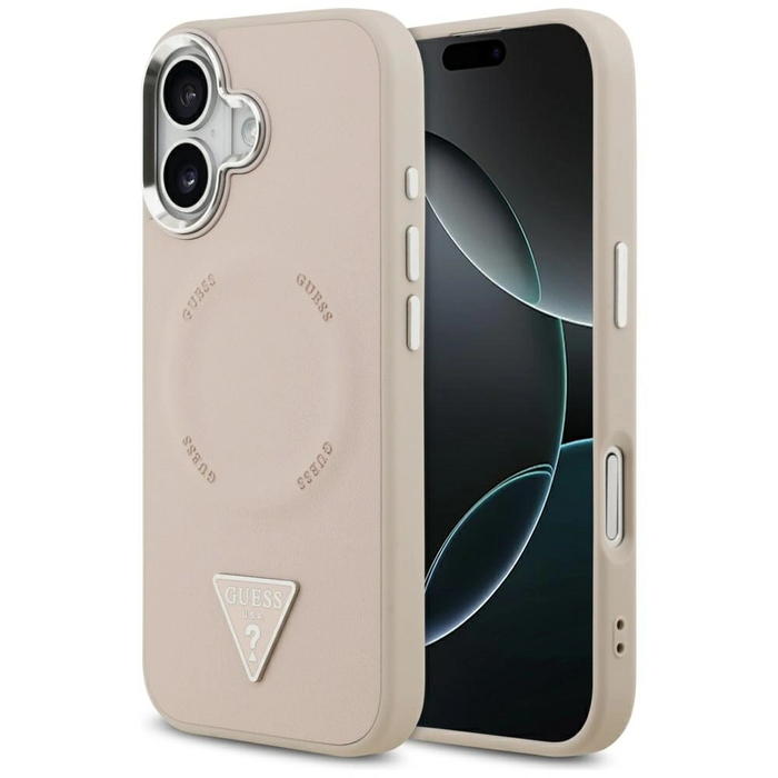 Guess Triangle Logo MagSafe Apple iPhone 17 pink