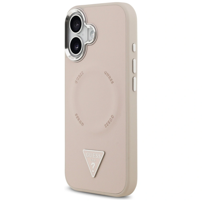 Guess Triangle Logo MagSafe Apple iPhone 17 pink
